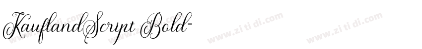 KauflandScript Bold字体转换